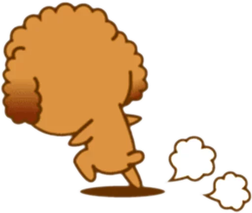 🐶 Стикер «New Angry Poodle» для Telegram