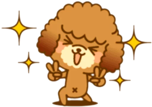 🐶 Стикер «New Angry Poodle» для Telegram