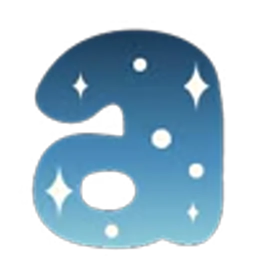 🌌 Эмодзи «Английские буквы, анимированные» для Telegram