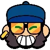 Стикер 45 🅱 Набор эмоджи по игре Brawl Stars
