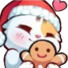 Стикер 9 Новогодний кот