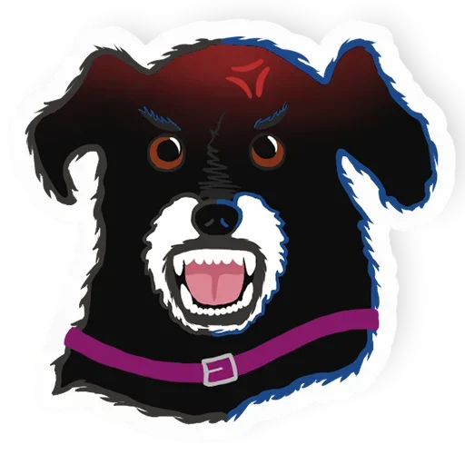 ☹️ Стикер «New Years Dog» для Telegram