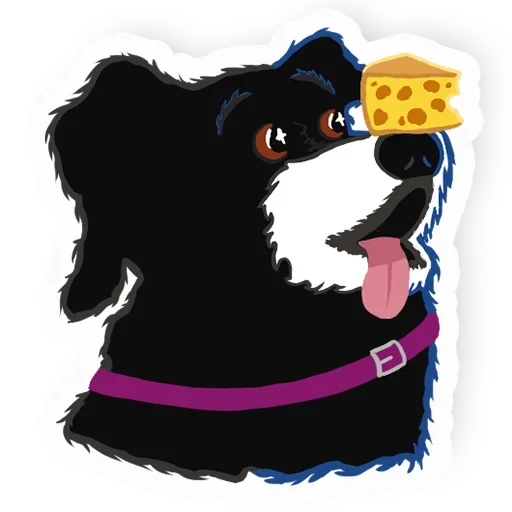 😚 Стикер «New Years Dog» для Telegram