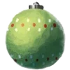 🎅 Эмодзи «Зелёные буквы и новогодние значки» для Telegram