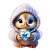 🐥 Эмодзи «Новогодний подарок» для Telegram