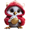 🦉 Эмодзи «Новогодний подарок» для Telegram
