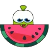 Стикер 21 Nibble Nom Emoji