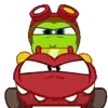 Стикер 37 Nibble Nom Emoji