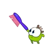 Стикер 44 Nibble Nom Emoji