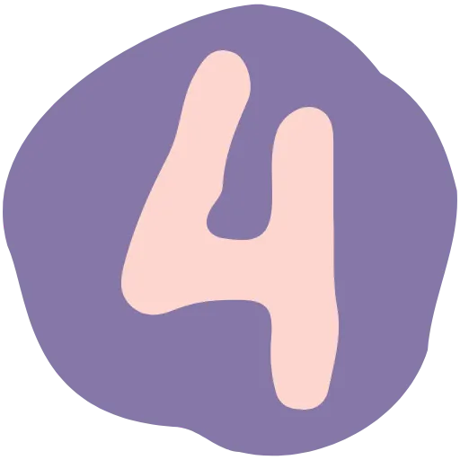 4️⃣ Эмодзи «Нежно-розовые и фиолетовые буквы» для Telegram