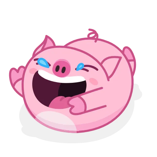 Обложка набора 🐷 Nick Wallow Pig - анимированные смайлики со свинкой