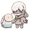 Стикер 20 😒 Набор эмоджи по игре «NieR Automata»