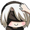 Стикер 27 😒 Набор эмоджи по игре «NieR Automata»