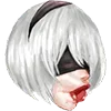 Стикер 49 😒 Набор эмоджи по игре «NieR Automata»