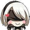 Стикер 54 😒 Набор эмоджи по игре «NieR Automata»