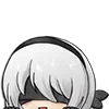 Стикер 55 😒 Набор эмоджи по игре «NieR Automata»