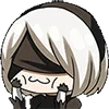 Стикер 53 😒 Набор эмоджи по игре «NieR Automata»