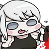 Стикер 16 😒 Набор эмоджи по игре «NieR Automata»