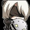 🤖 Эмодзи «2B from NieRAutomata» для Telegram
