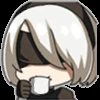 ☕️ Эмодзи «2B from NieRAutomata» для Telegram