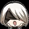 💥 Эмодзи «2B from NieRAutomata» для Telegram