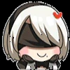 🥰 Эмодзи «2B from NieRAutomata» для Telegram