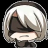 🤨 Эмодзи «2B from NieRAutomata» для Telegram