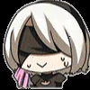 😓 Эмодзи «2B from NieRAutomata» для Telegram