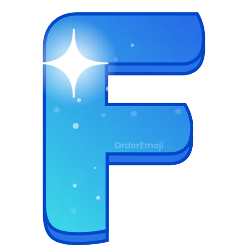 🌌 Эмодзи «Night sky - голубые буквы с анимацией , русские и английские» для Telegram