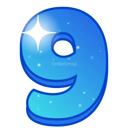 🌌 Эмодзи «Night sky - голубые буквы с анимацией , русские и английские» для Telegram