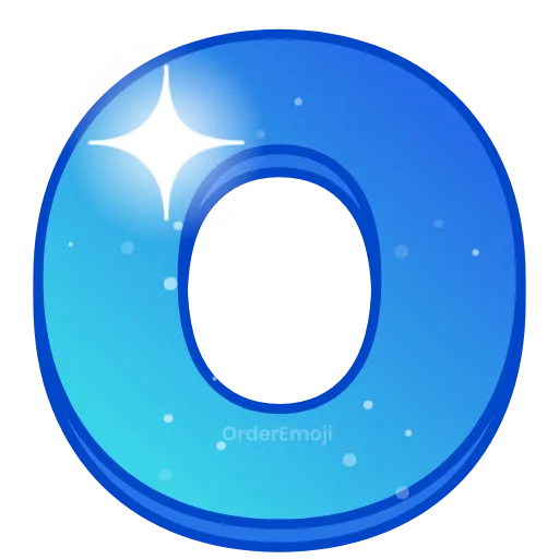 🌌 Эмодзи «Night sky - голубые буквы с анимацией , русские и английские» для Telegram