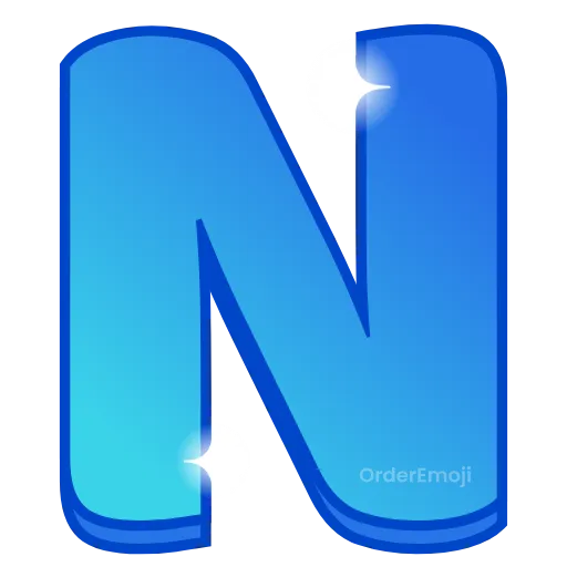 🌌 Эмодзи «Night sky - голубые буквы с анимацией , русские и английские» для Telegram