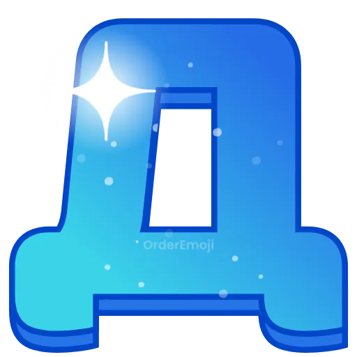 🌌 Эмодзи «Night sky - голубые буквы с анимацией , русские и английские» для Telegram