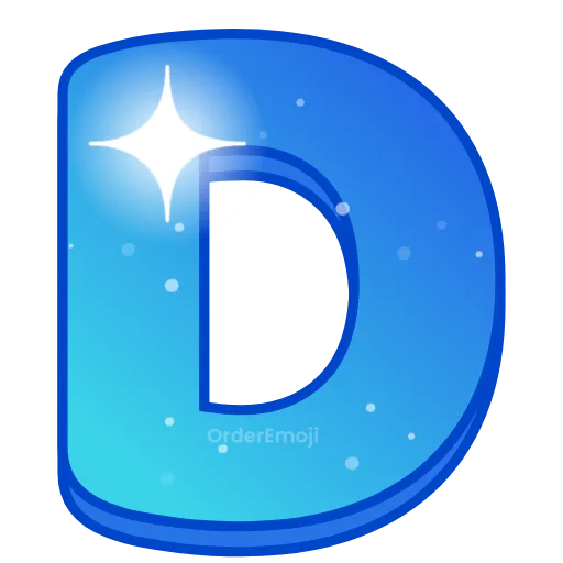 🌌 Эмодзи «Night sky - голубые буквы с анимацией , русские и английские» для Telegram