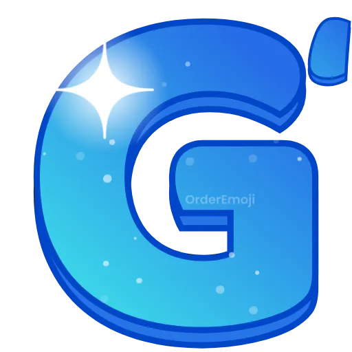 🌌 Эмодзи «Night sky - голубые буквы с анимацией , русские и английские» для Telegram