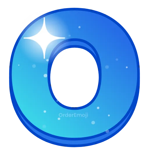 🌌 Эмодзи «Night sky - голубые буквы с анимацией , русские и английские» для Telegram