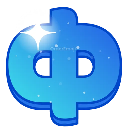 🌌 Эмодзи «Night sky - голубые буквы с анимацией , русские и английские» для Telegram