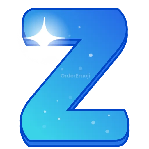 🌌 Эмодзи «Night sky - голубые буквы с анимацией , русские и английские» для Telegram