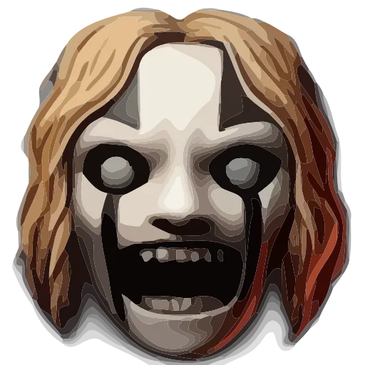 Стикер 25 💀 Набор эмоджи с криповыми рожицами в HD качестве