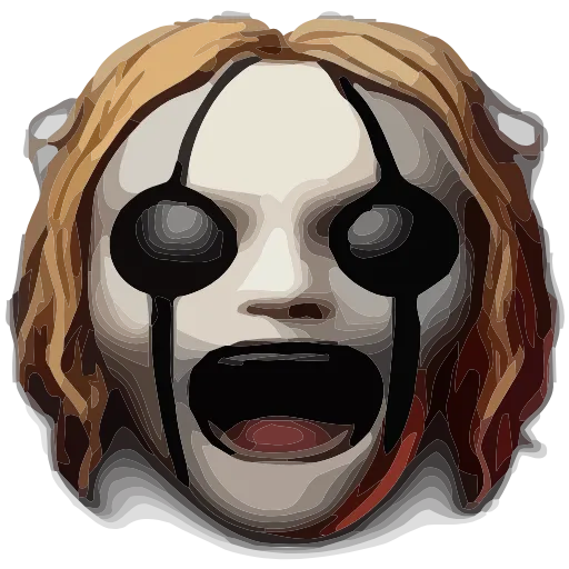 Стикер 38 💀 Набор эмоджи с криповыми рожицами в HD качестве