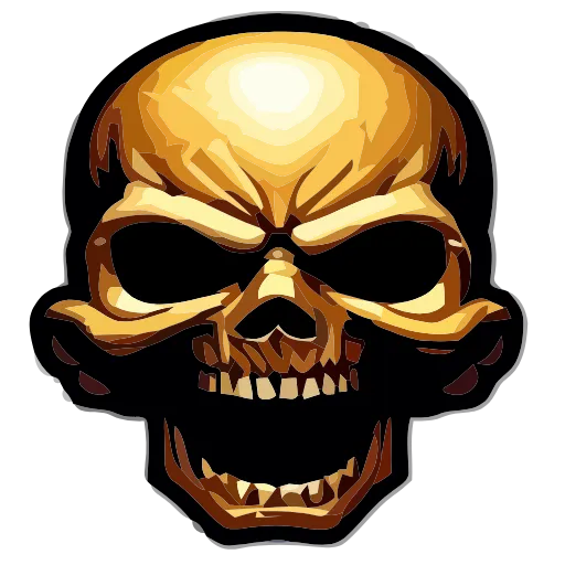 Стикер 14 💀 Набор эмоджи с криповыми рожицами в HD качестве