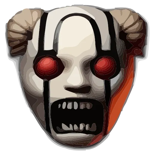 Стикер 36 💀 Набор эмоджи с криповыми рожицами в HD качестве