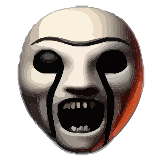 Стикер 35 💀 Набор эмоджи с криповыми рожицами в HD качестве