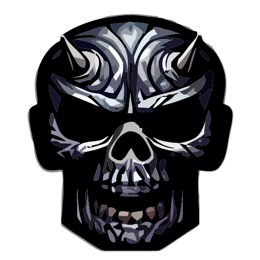 Стикер 7 💀 Набор эмоджи с криповыми рожицами в HD качестве