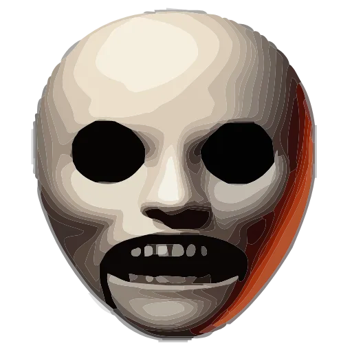 Стикер 32 💀 Набор эмоджи с криповыми рожицами в HD качестве