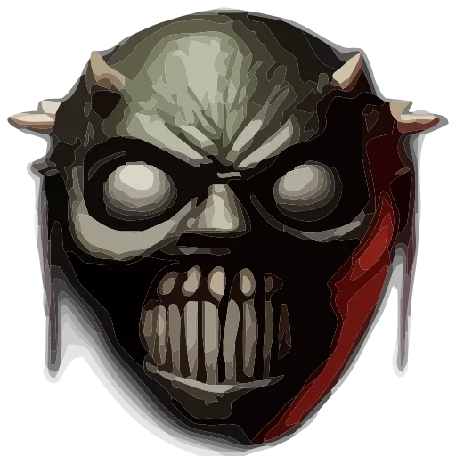 Стикер 40 💀 Набор эмоджи с криповыми рожицами в HD качестве