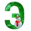 🎄 Эмодзи «Новогодние буквы и значки» для Telegram
