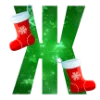 🎄 Эмодзи «Новогодние буквы и значки» для Telegram