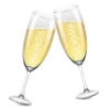 🥂 Эмодзи «Новогодние буквы и значки» для Telegram