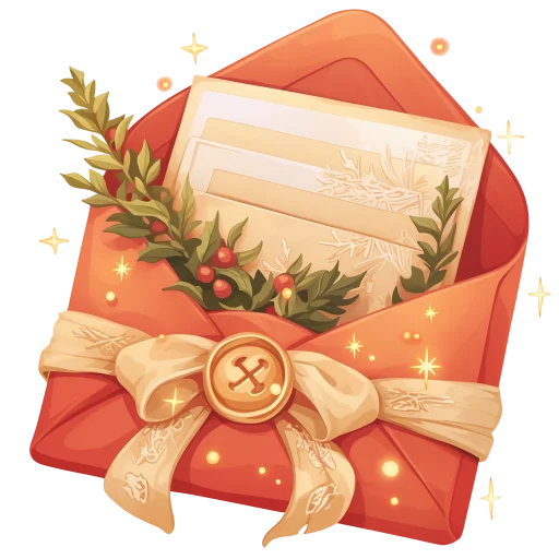 💚 Стикер «новогодний уют» для Telegram